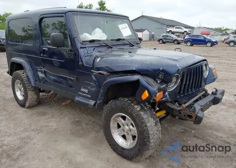 2006 Jeep Wrangler / Tj Unlimited z USA, uszkodzony, nr VIN 1J4FA44S06P719950